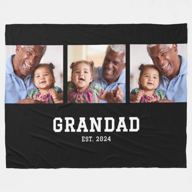 Couverture Polaire Grandad Established Elegant Bold Black 3 Photo (Devant (Horizontal))