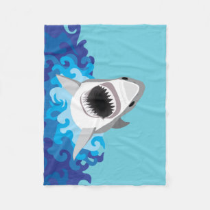 Couverture Polaire Grande bande dessinée drôle de requin blanc