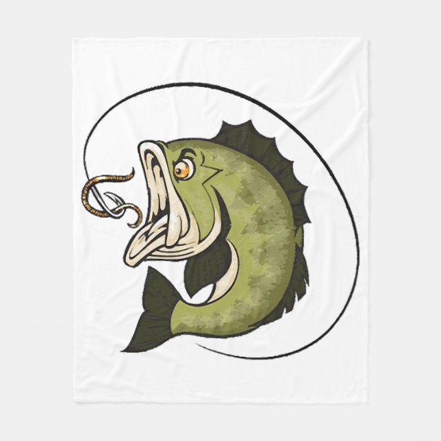 Couverture Polaire Grande bouche de bass (Devant)