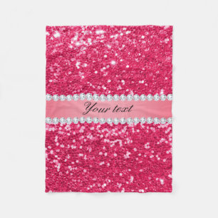Couverture Polaire Grandes parties scintillantes de Faux de roses