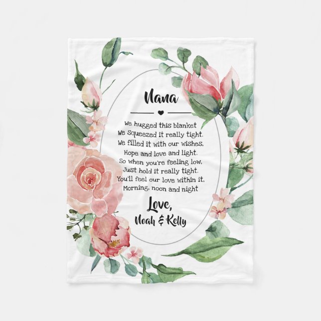 Couverture Polaire Grandma Grammy Nana de Grandkids (Devant)