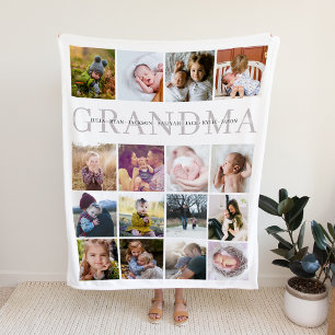 Couverture Polaire Grandma personnalisée