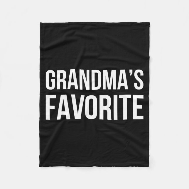 Couverture Polaire Grandma's Favorite Family Baby Granhild Quote  (Devant)