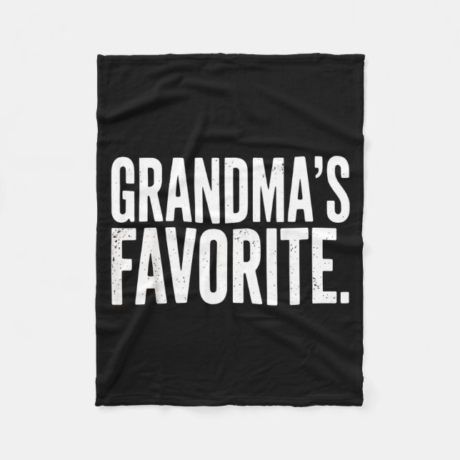 Couverture Polaire Grandma's Favorite Funny Grandparent Granhild Vint (Devant)