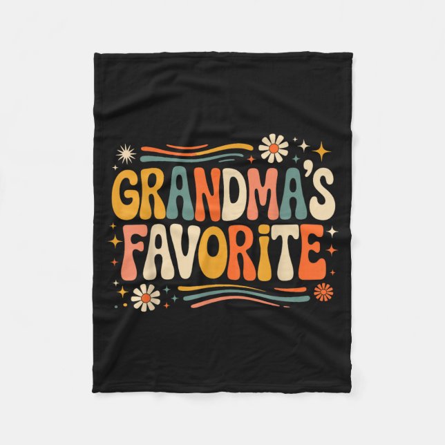 Couverture Polaire Grandmas Favorite Funny Grandparent Granhild Vinta (Devant)