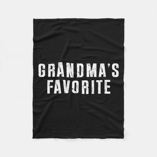 Couverture Polaire Grandma's Favorite Grandparent Granhild Funny Fami (Devant)