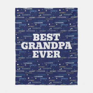 Couverture Polaire Grandpa Cadeaux Grandchildren 3-4 Noms