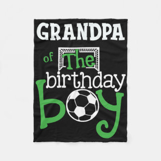Couverture Polaire Grandpa Of The Birthday Boy Soccer Player Matching