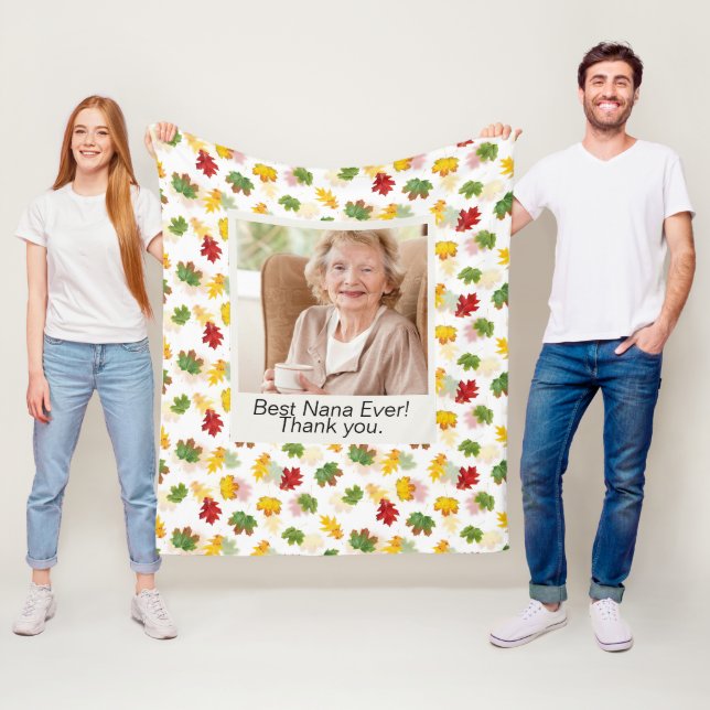 Couverture Polaire Grandparents de Thanksgiving Cadeau automne congé  (En situation)