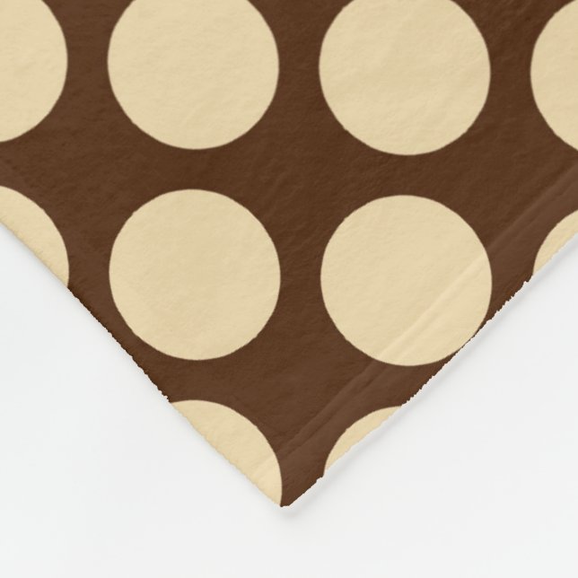 Couverture Polaire Grands points rétro - brun brun brun brun brun bru (Coin)