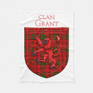 Couverture Polaire Grant Tartan Scottish Plaid Lion Rampant