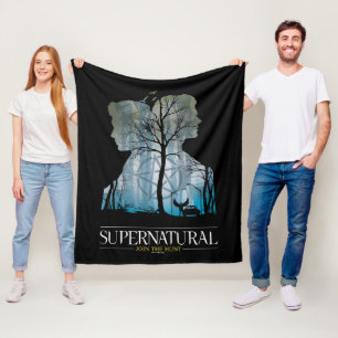 Couverture Polaire Graphique de la forêt surnaturelle de Winchester B
