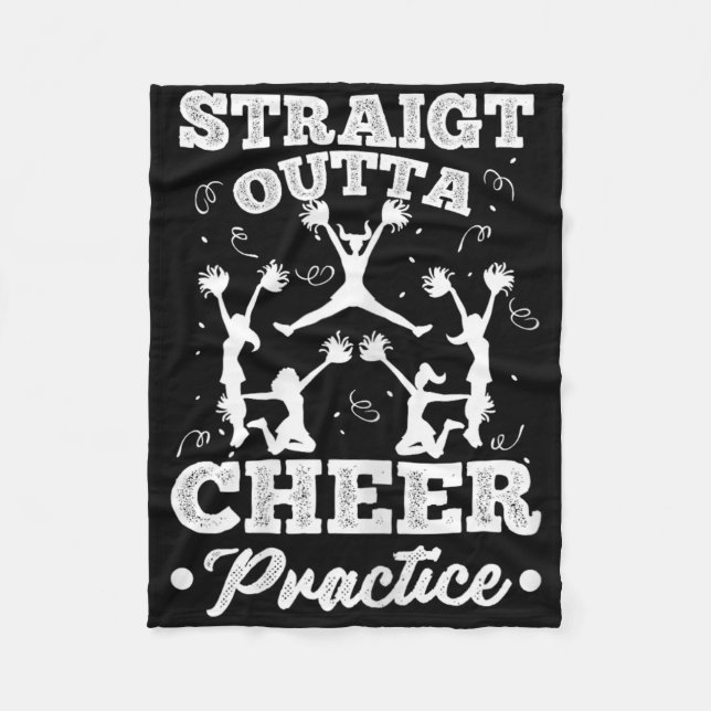 Couverture Polaire Graphique drôle de cheerleading pour femme fille d (Devant)