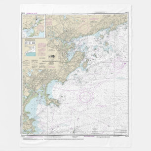 Couverture Polaire Graphique nautique des ports de Salem et Lynn 1327