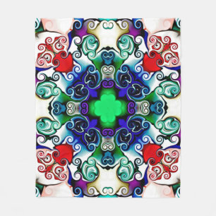 Couverture Polaire Graphiques informatiques. Illustration d'un flo ab