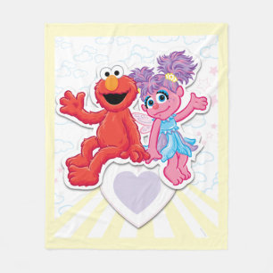 Couverture Polaire Graphisme d'Abby et Elmo