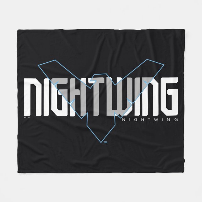 Couverture Polaire Graphisme de nom Nightwing Hi-Tech (Devant (Horizontal))