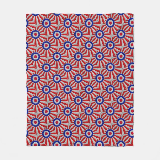 Couverture Polaire Gras Roundel Sunburst Design en fibre de carbone (Devant)