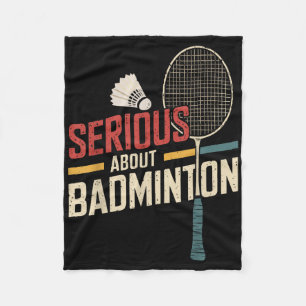 Couverture Polaire Grave à propos de Badminton Funny