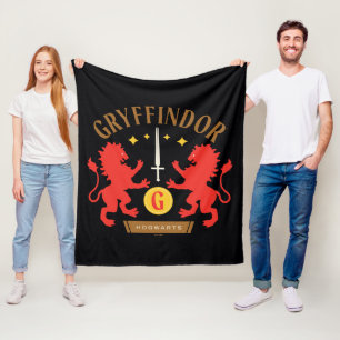 Couverture Polaire GRAYFFINDOR™ Maison double Lion épée graphique