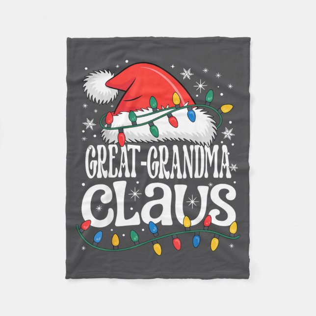 Couverture Polaire Great-grandma Claus Funny Xmas Christmas Grandma H (Devant)