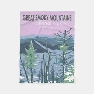Couverture Polaire Great Smoky Mountains National Park Retro