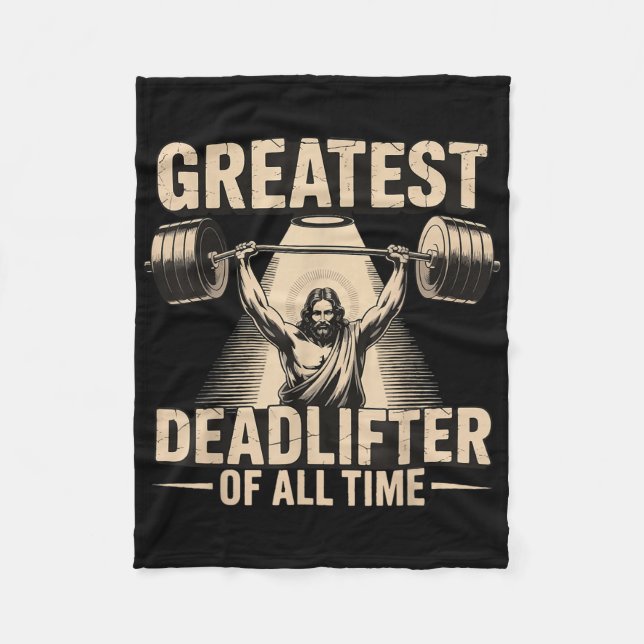 Couverture Polaire Greatest Deadlifter Of All Time Jesus  (Devant)