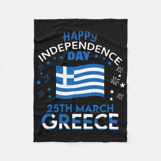 Couverture Polaire Grèce 203e Jour de l'Indépendance Fierté grecque G (Devant)