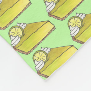 Couverture Polaire Green Florida Key Lime Pie Slice Pièce Foin Alimen