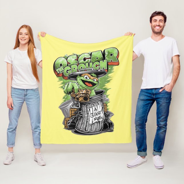 Couverture Polaire Green Garbage Monster  (En situation)