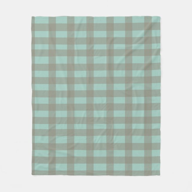 Couverture Polaire Green Gingham (Devant)