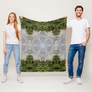 Couverture Polaire Green Moss & Nature Earth Art
