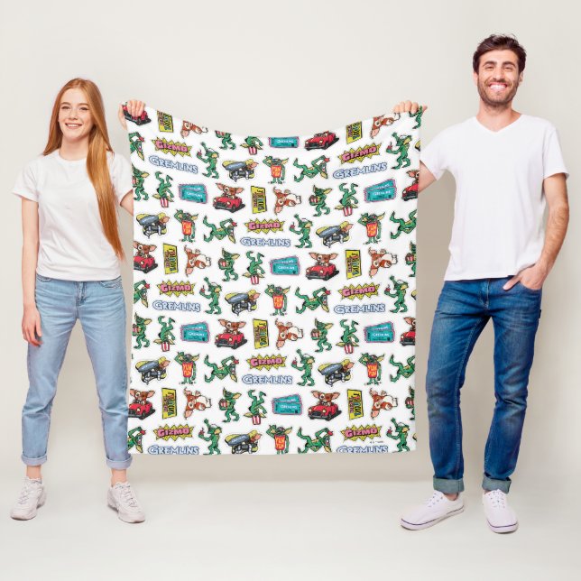 Couverture Polaire Gremlins™ Autocollants Drôles Motifs (En situation)