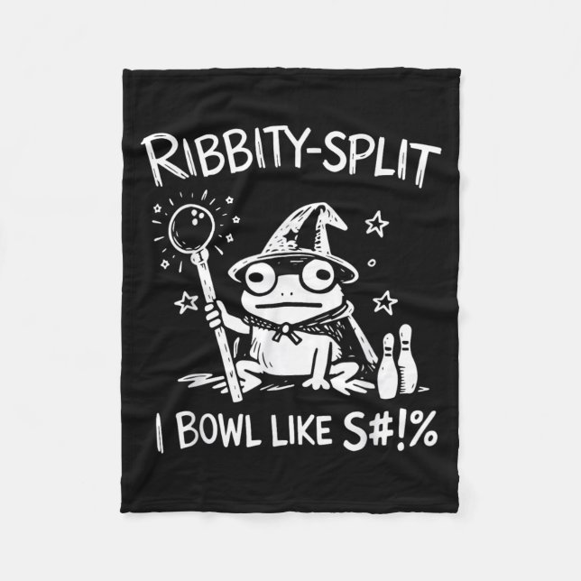 Couverture Polaire Grenouille de magicien sarcastique Ribbity Split I (Devant)