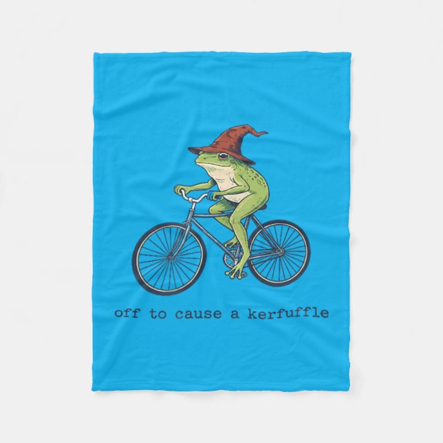 Couverture Polaire Grenouille drôle pour causer une agitation (Devant)