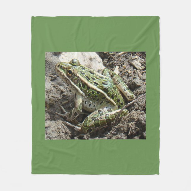 Couverture Polaire Grenouille léopard R3 (Devant)