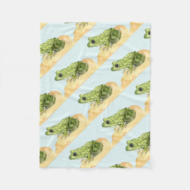 Couverture Polaire Grenouille verte (Devant)