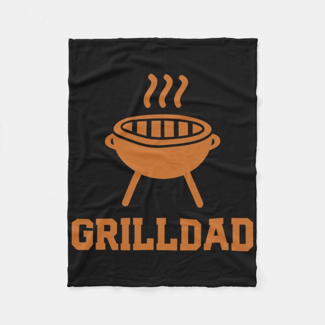 Couverture Polaire Grilldad Barbecue Grill Daddy Maître Bbq Fumeur Ch (Devant)