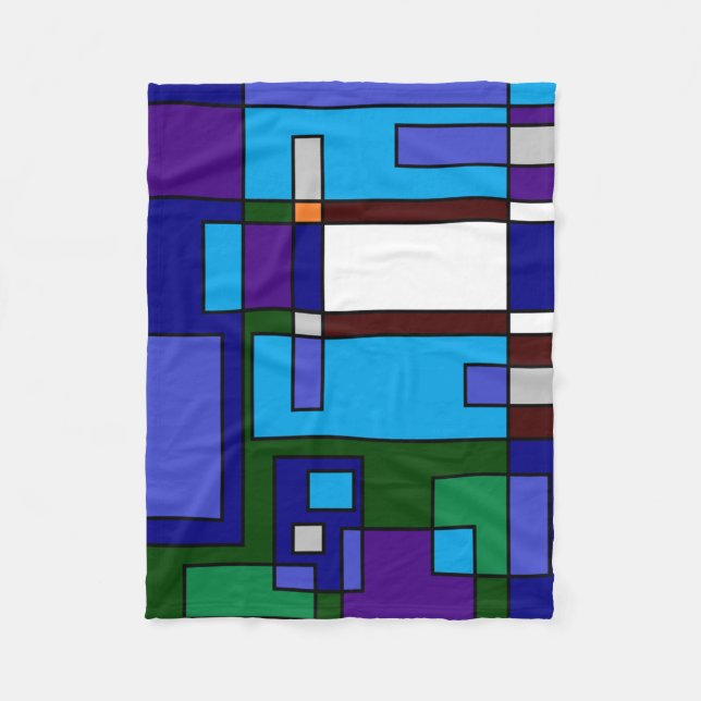 Couverture Polaire Grille décontractée (Devant)