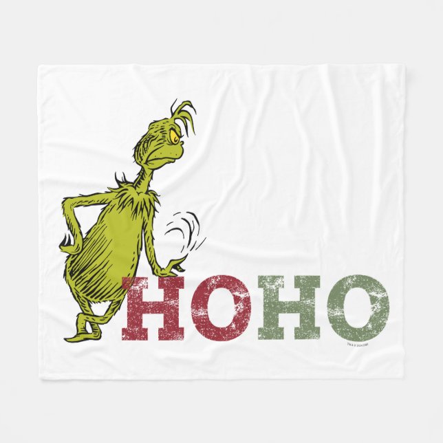 Couverture Polaire Grille | Ho Ho Ho (Devant (Horizontal))