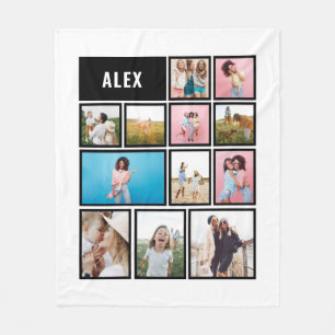 Couverture Polaire Grille noir blanc 12 photo moderne minimaliste abs