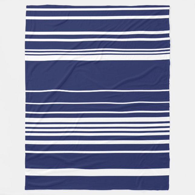 Couverture Polaire Grilles complexes - Bleu (Devant)
