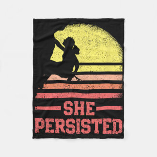 Couverture Polaire Grimpeuse féminine d'escalade de silhouette rétro