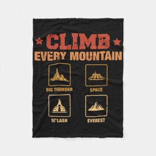 Couverture Polaire Grimpez Chaque Montagne Big Thunder Space Splashs 