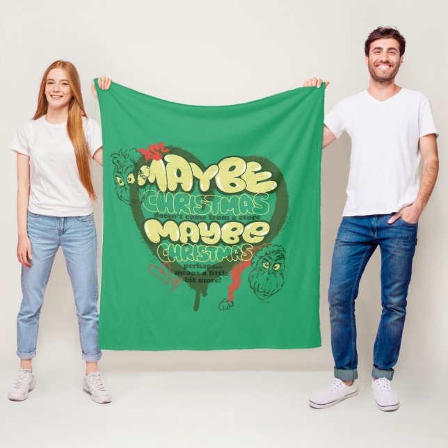 Couverture Polaire Grinch | Citation de Noël (En situation)