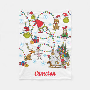 Couverture Polaire Grinch Classique Grinch & Max avec traîneau