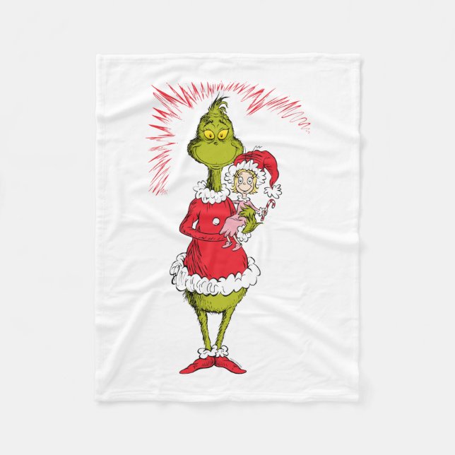 Couverture Polaire Grinch Holds Cindy Lou Who (Devant)