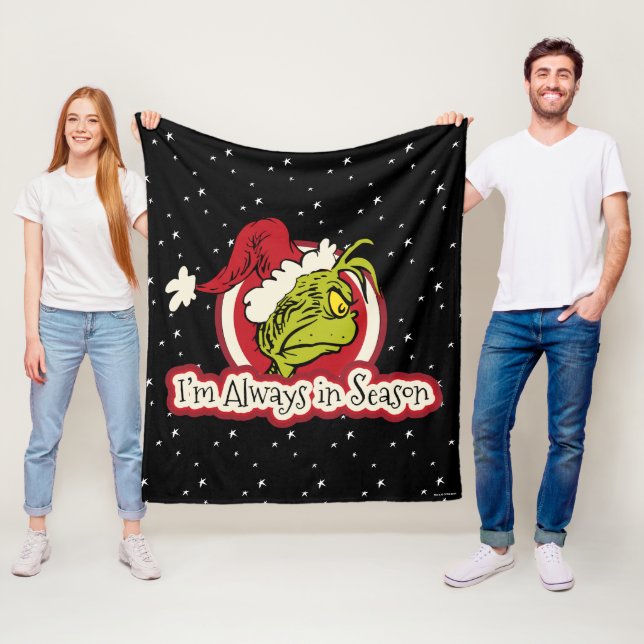 Couverture Polaire Grinch | Je suis toujours de saison (En situation)