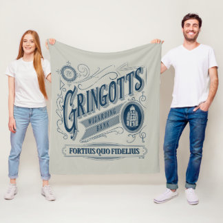 Couverture Polaire GRINGOTTS Assistant Banque Vintage Graphique