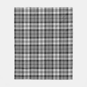 Couverture Polaire Gris Blackwatch Tartan Design Plaid